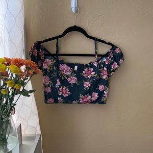 Floral crop top